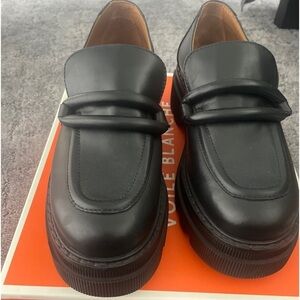 Voile Blanche black chunky loafers 36/6